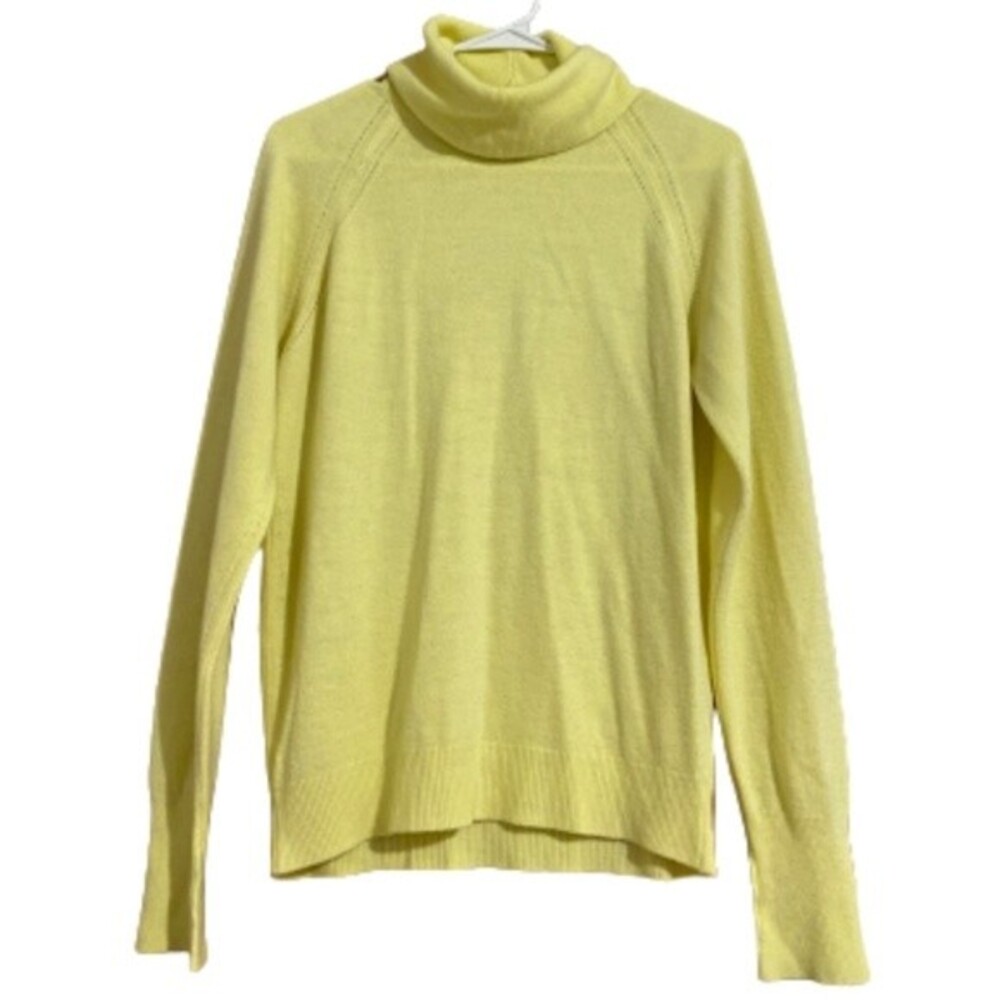 Designers Originals Made in USA Women’s Turtleneck Lemon Yellow Sweater Size-S